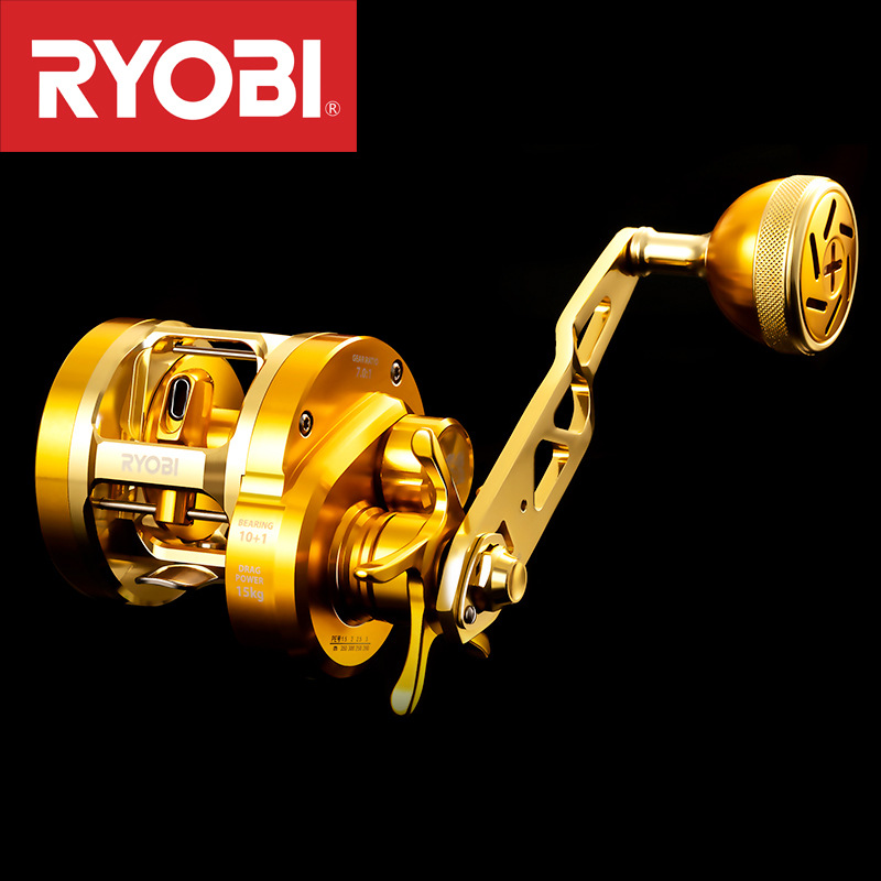 Ice Fishing Reel - JapanRYOBIRyobiVARIUSValius gold Iron Plate Reel Full