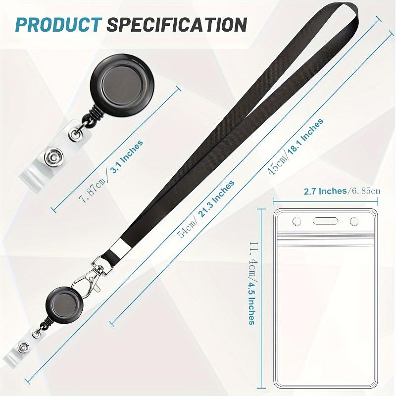 1/2/3Pcs Retractable Badge Ree - Reel Cover ulasan dan harga