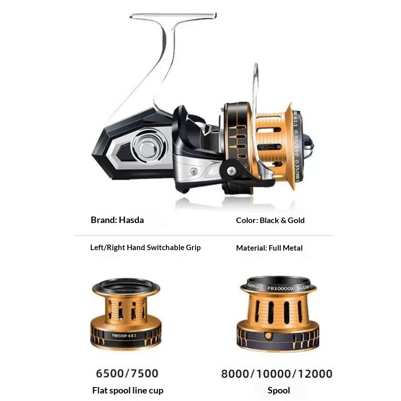 Hasida Spinning Fishing Reel F - Surf Reel ulasan dan harga