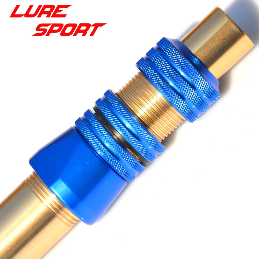 LURESPORT 40cm Gold and Blue L - Trolling Reel ulasan dan harga