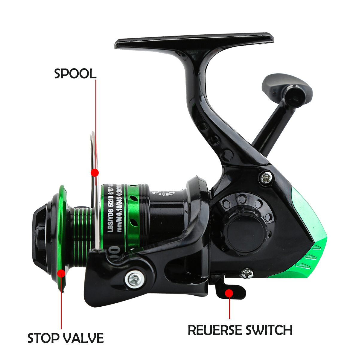 Metal Spinning Reel 5.2:1 Gear - Ice Fishing Reel ulasan dan harga
