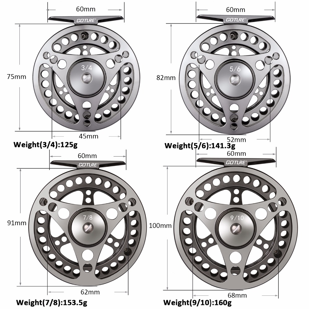 Goture Fly Fishing Reel 3/4 5/ - Reel Spare Spool ulasan dan harga
