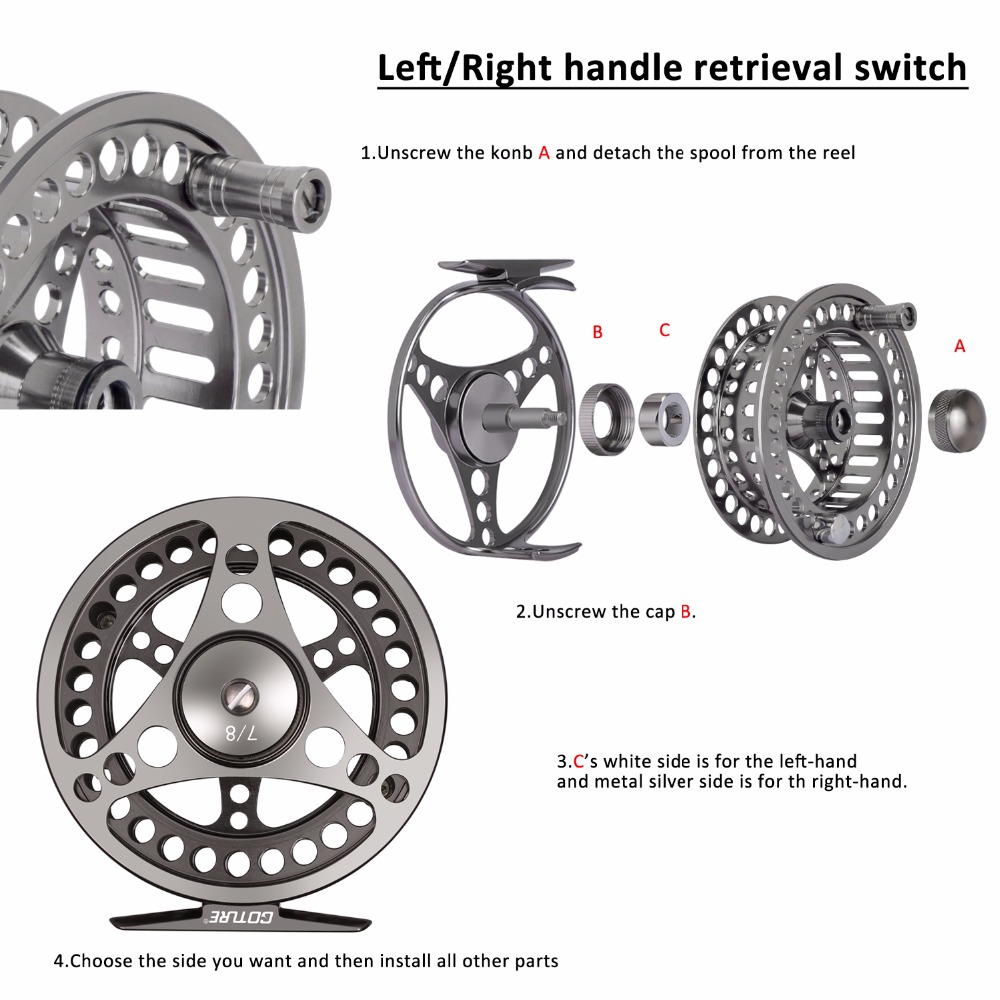 Goture Fly Fishing Reel 3/4 5/ - Reel Spare Spool ulasan dan harga
