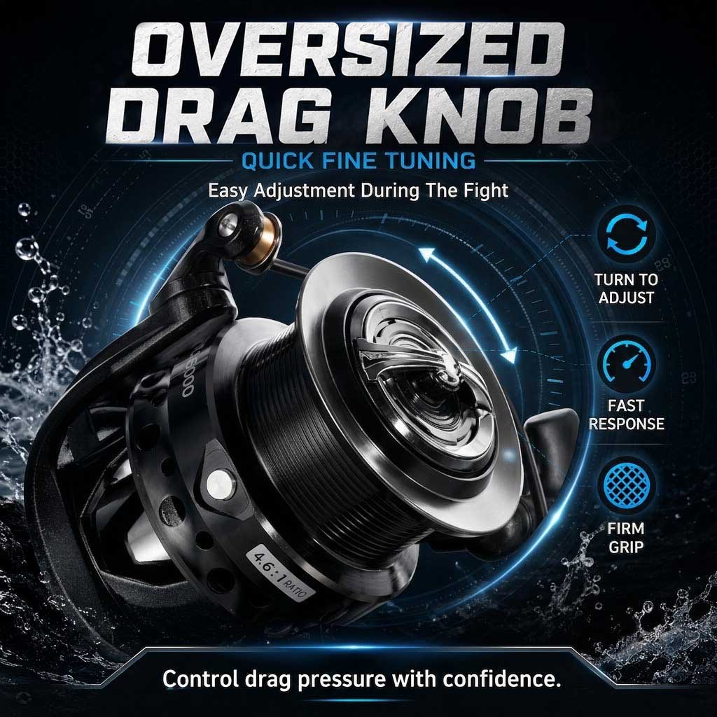 SAMOLLA Dual Brake Spinning Re - Reel Drag Knob ulasan dan harga